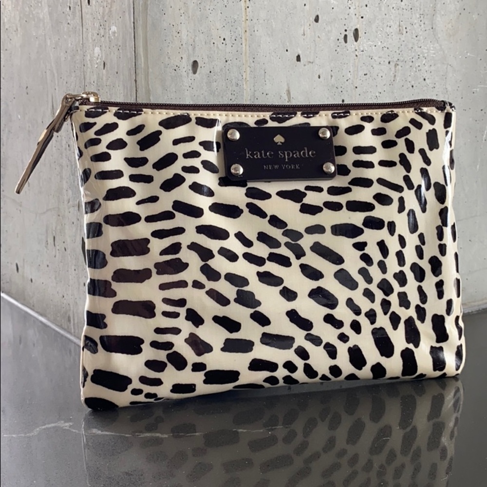 Kate Spade Spotted Print Cosmetic Pouch